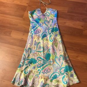 Silk Easter Egg Paisley Dress